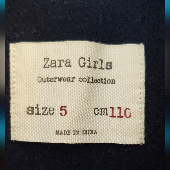 ZARA Girls Wool Peacoat - Picture 4 of 5